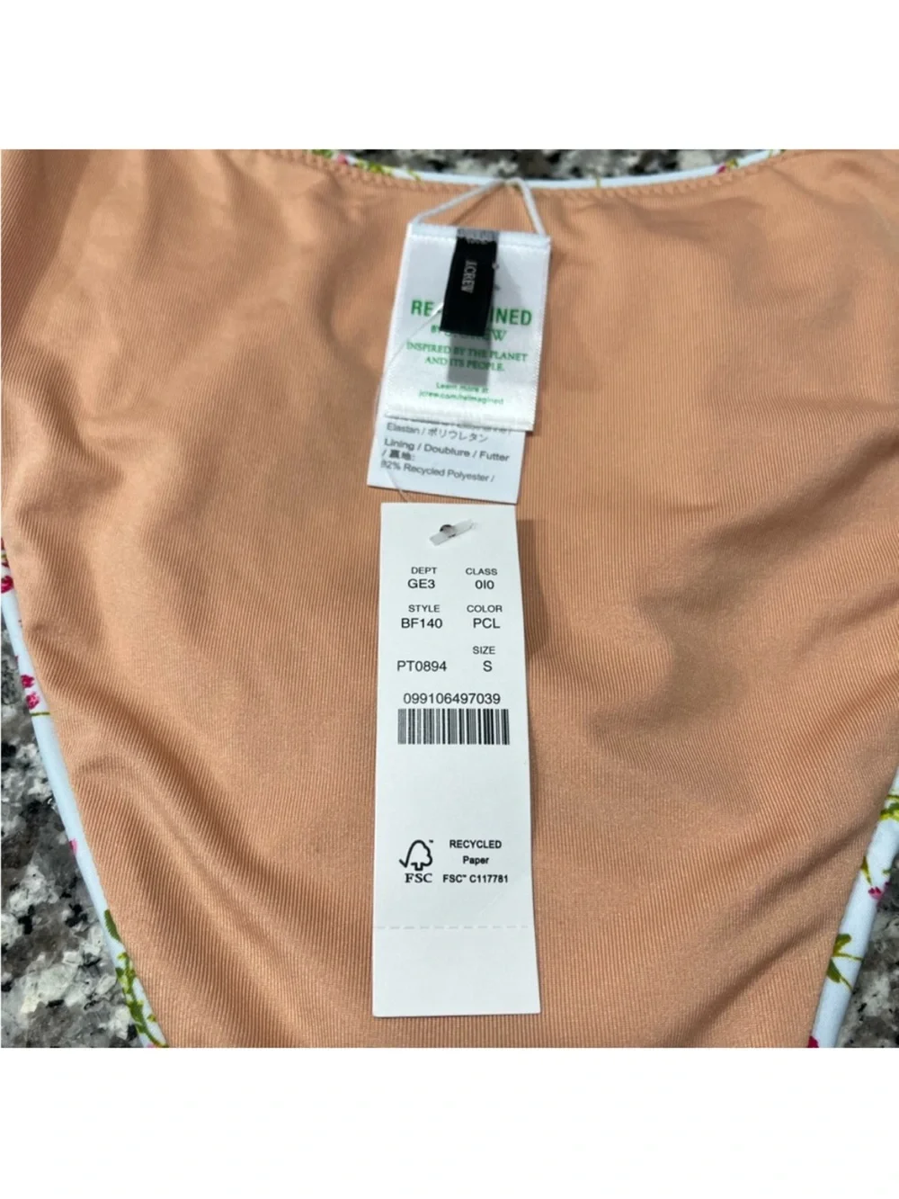J Crew Swim S Bikini Bottom Blue